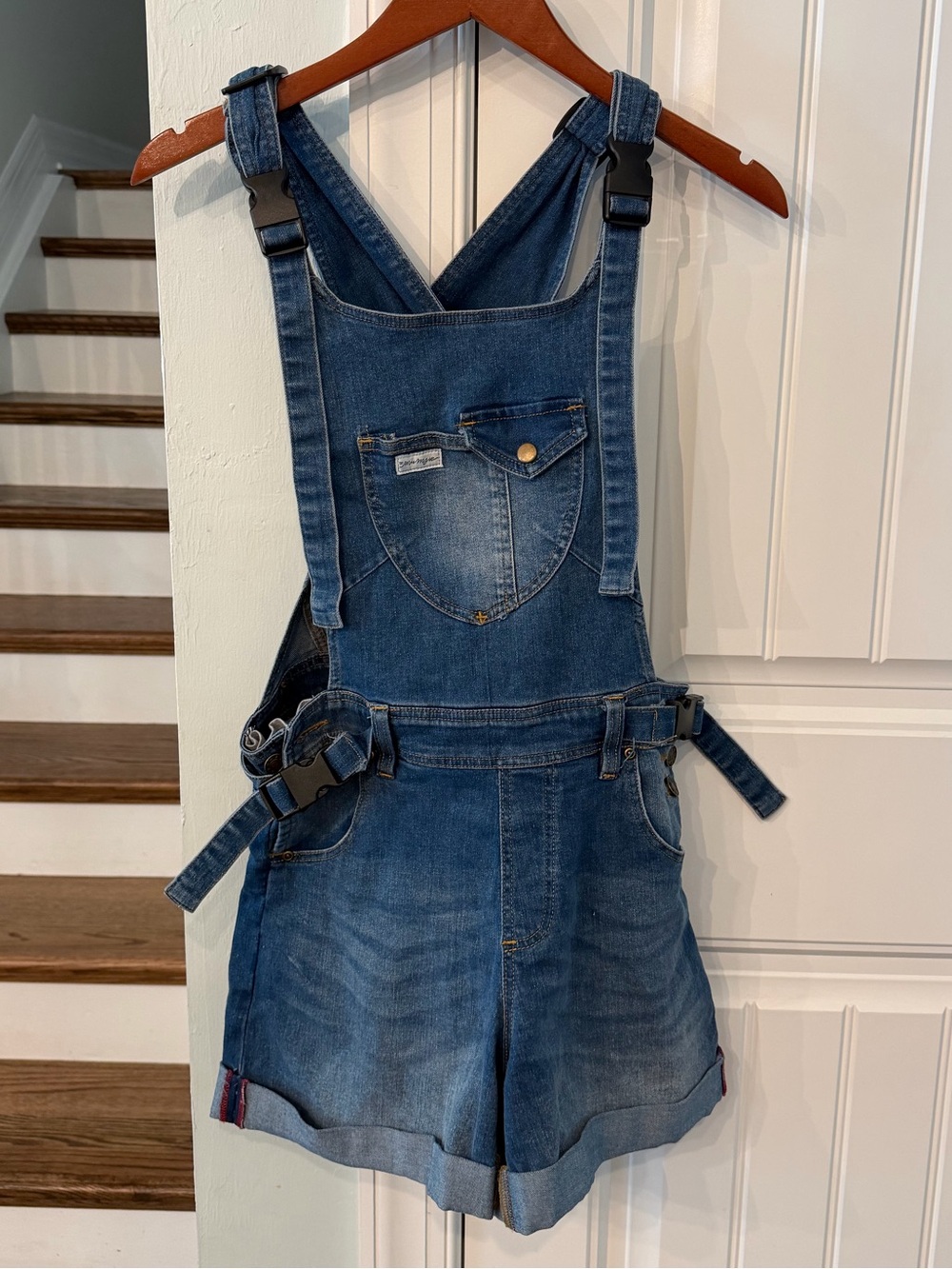 The Mumsie Denim Overalls Classic Shortie Size XS Excellent condition